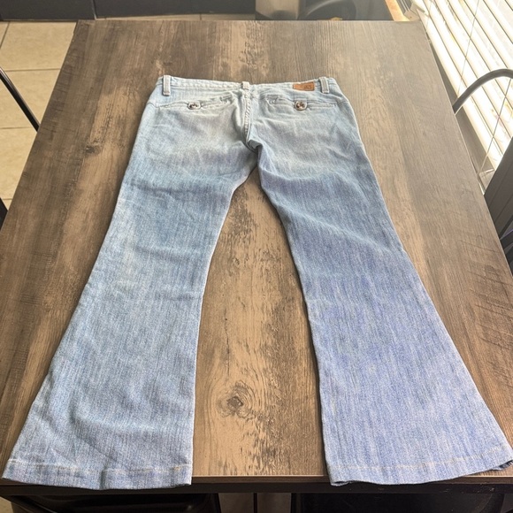 Raven Denim Women's Light Blue Low Rise Straight Leg Jeans - Picture 6 of 8